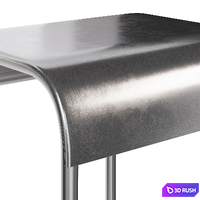 ZaraHome Steel Bar Stool 3D Model Corona