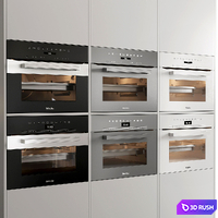 Miele Oven H 7240-60 and Combi-Steam Oven 3D Model Vray, Corona