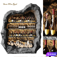 Stone Wine Racks 3D Model Vray, Corona