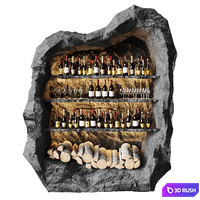 Stone Wine Racks 3D Model Vray, Corona