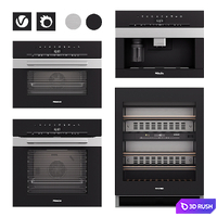 Kitchen appliances 1 3D Model Vray, Corona