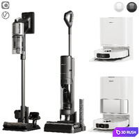 Dreame vacuum cleaner set 3D Model Vray, Corona