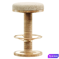 Bryden Barstool 3D Model Corona