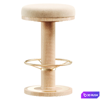 Bryden Barstool 3D Model Corona