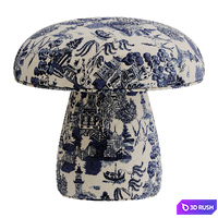 Pouf stool Forsyth Mushroom 3D Model Vray, Corona