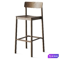 AndTradition Betty Bar Stools 3D Model Vray, Corona