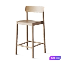 AndTradition Betty Bar Stools 3D Model Vray, Corona