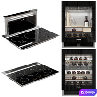 Miele Appliances 02 3D Model Vray, Corona