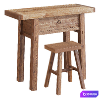 Dressing table with chair Sumiko 3D Model Corona