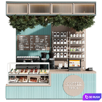 Caffee shop 36 3D Model Corona