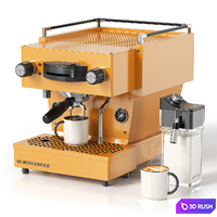 Sunrise Linea Coffee Machine 3D Model Vray, Corona