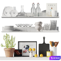 Kitchen Decor Set 16 3D Model Corona