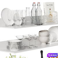 Kitchen Decor Set 16 3D Model Corona