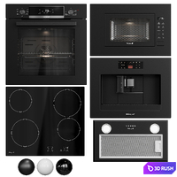 Built-in kitchen appliances Weissgauff 01 3D Model Vray, Corona