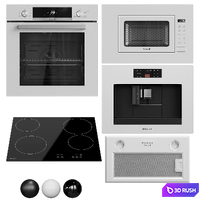 Built-in kitchen appliances Weissgauff 01 3D Model Vray, Corona