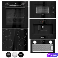 Built-in kitchen appliances Weissgauff 01 3D Model Vray, Corona