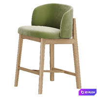 HANS semi-bar stool 3D Model Corona