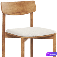 Kelton semi-bar stool 3D Model Vray, Corona