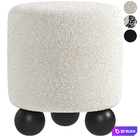 Woof Pouf 3D Model Vray, Corona