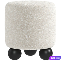 Woof Pouf 3D Model Vray, Corona