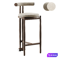 Polia Bar Stool 3D Model Corona