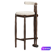 Polia Bar Stool 3D Model Corona