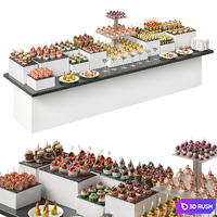 Outdoor food 2 3D Model Vray, Corona