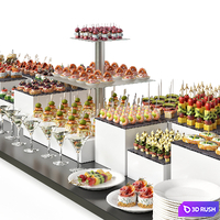Outdoor food 2 3D Model Vray, Corona