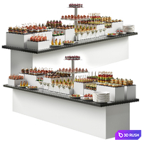 Outdoor food 2 3D Model Vray, Corona