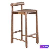 Ondaretta: Mibu - Counter Stool 3D Model Corona