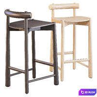 Ondaretta: Mibu - Counter Stool 3D Model Corona