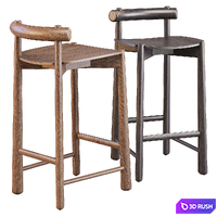 Ondaretta: Mibu - Counter Stool 3D Model Corona