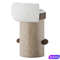 Cove Bar Chair 3D Model Corona