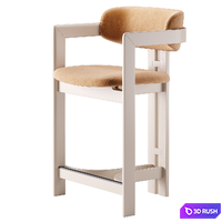 0419 Stool by Gallotti Radice 3D Model Corona