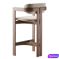 0419 Stool by Gallotti Radice 3D Model Corona