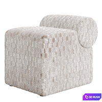 Kelly Wearstler Esfera Ottoman in custom fabrics 3D Model Corona