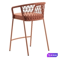 Pedrali Panarea 3677 Bar Stool 3D Model Vray, Corona