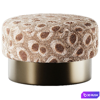 Minotti Sally pouf 3D Model Corona