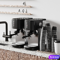 289 Restaurant 3D Model Corona