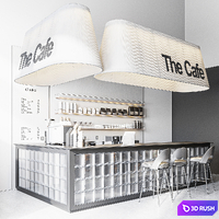Paper Cafe 3D Model Corona