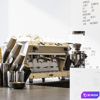 Paper Cafe 3D Model Corona