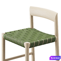 Stax Stool - Bensen with weaving seat 3D Model Corona