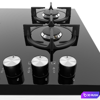Electrolux kitchen appliances set 03 3D Model Vray, Corona