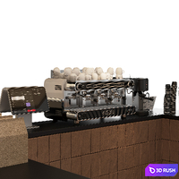 Restaurant Zara 3D Model Vray, Corona