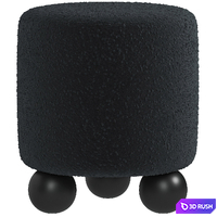 Woof Pouf 3D Model Vray, Corona
