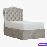 Restoration Hardware Colette Tufted Headboard 3D Model Vray