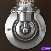EDISON PERFORATED METAL SCONCE 3D Model Vray