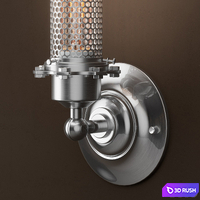EDISON PERFORATED METAL SCONCE 3D Model Vray