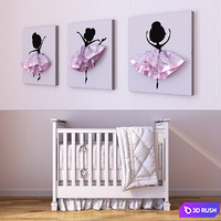 Crib Pottery Barn Fiona 3D Model Corona