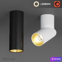 Surface-mounted luminaire Ledron CSU0809 3D Model Corona
